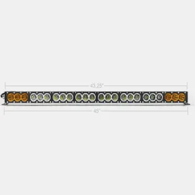 43" Amber/White Dual Function LED Bar