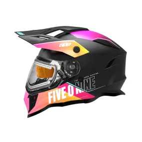 509  Delta R3L Ignite Snowmobile Helmet Fidlock Dual Electric Shield Oil Slick FMVSS 218