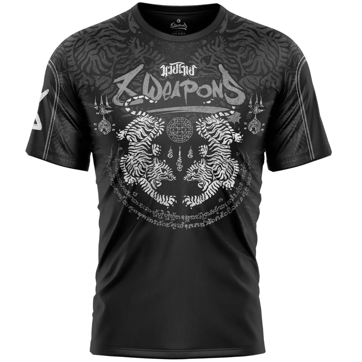 8 Weapons Tiger Yant Functional T-Shirt Black/Grey