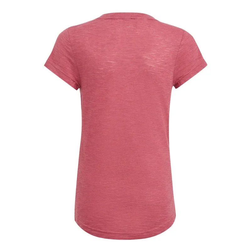 adidas Must Haves Tee - Girls - Wild Pink Melange/White