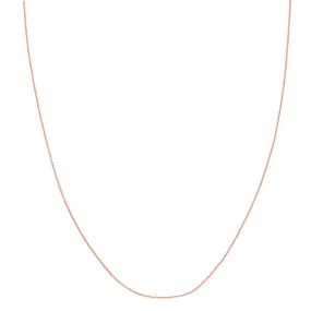 ADJUSTABLE ROSE GOLD CABLE CHAIN