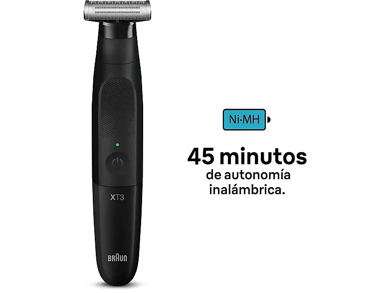 Afeitadora corporal - Braun Pack 2 en 1 BodyGroomer Series 5 BG5360   Recortadora Series X XT3100,  Para cara y cuerpo, Skinshield, Wet&dry