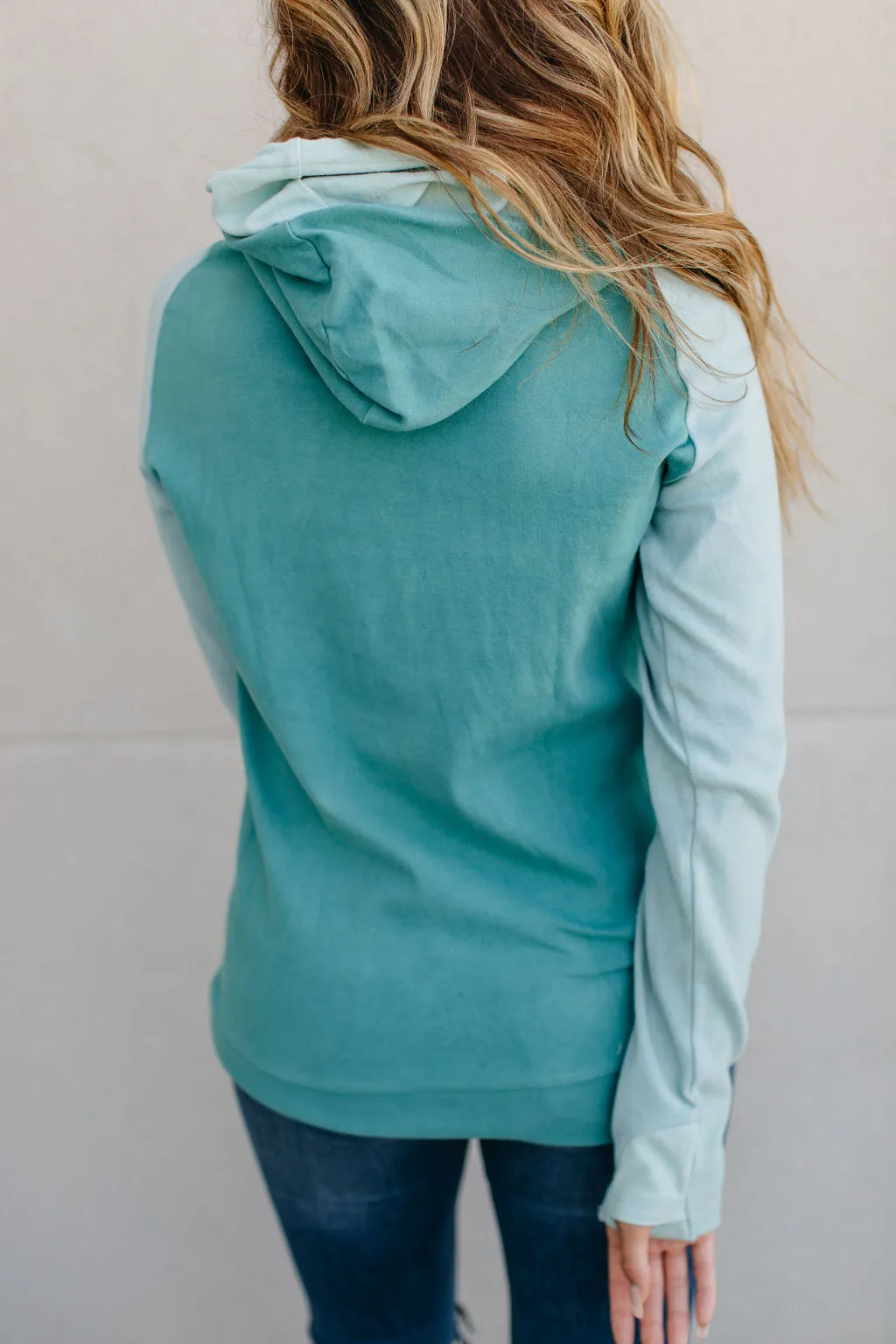 Ampersand Avenue DoubleHood Sweatshirt - High Tide