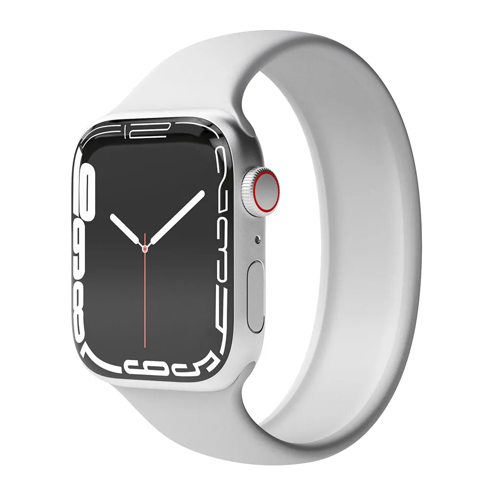 Apple Watch (38/40/SE/41MM) Vonmählen Solo Loop Small Silikone Rem - Grå