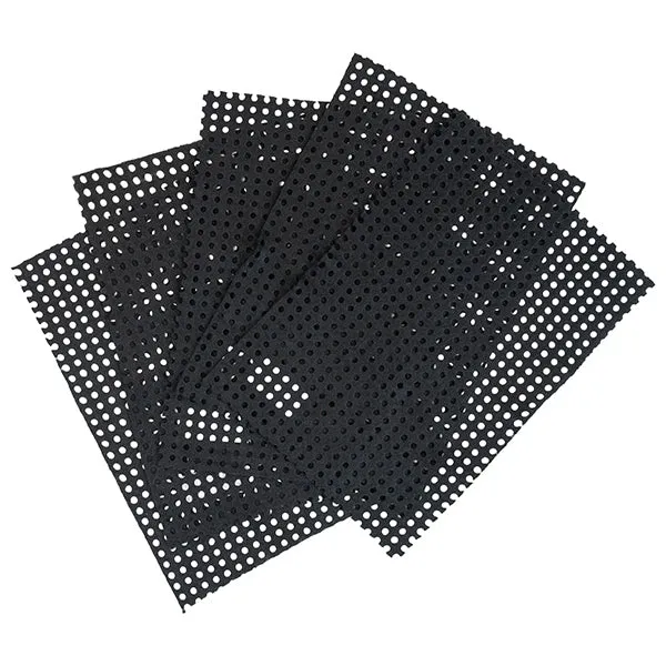 Arbee Diecut Felt Sheets, Dot Black- 10pk