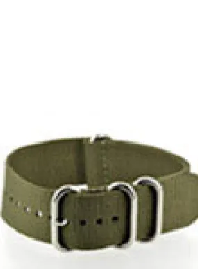 Army Green ZULUZ Extreme Nylon Strap 24mm