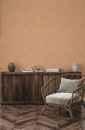 Ashsa in Terracotta Commercial Vinyl Wallcovering