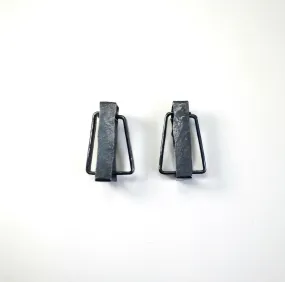 Biba Schutz Oxidized Silver Earrings