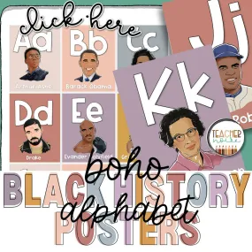 Black History Alphabet Posters | Printable Teacher Resource | Teacher Noire