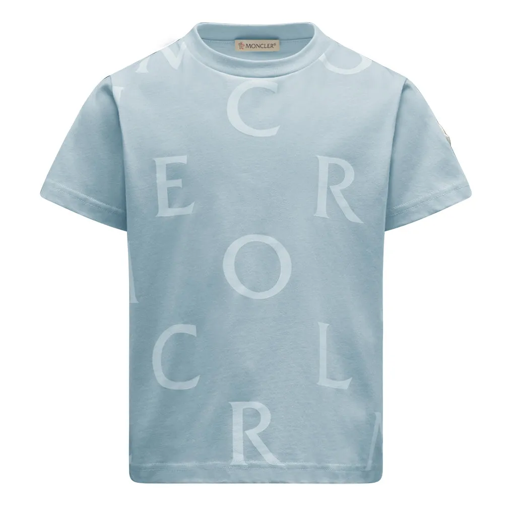 Blue All Over Print T-Shirt