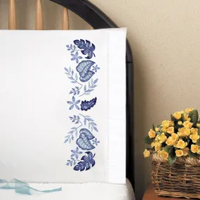 Blue Leaves Pillowcases