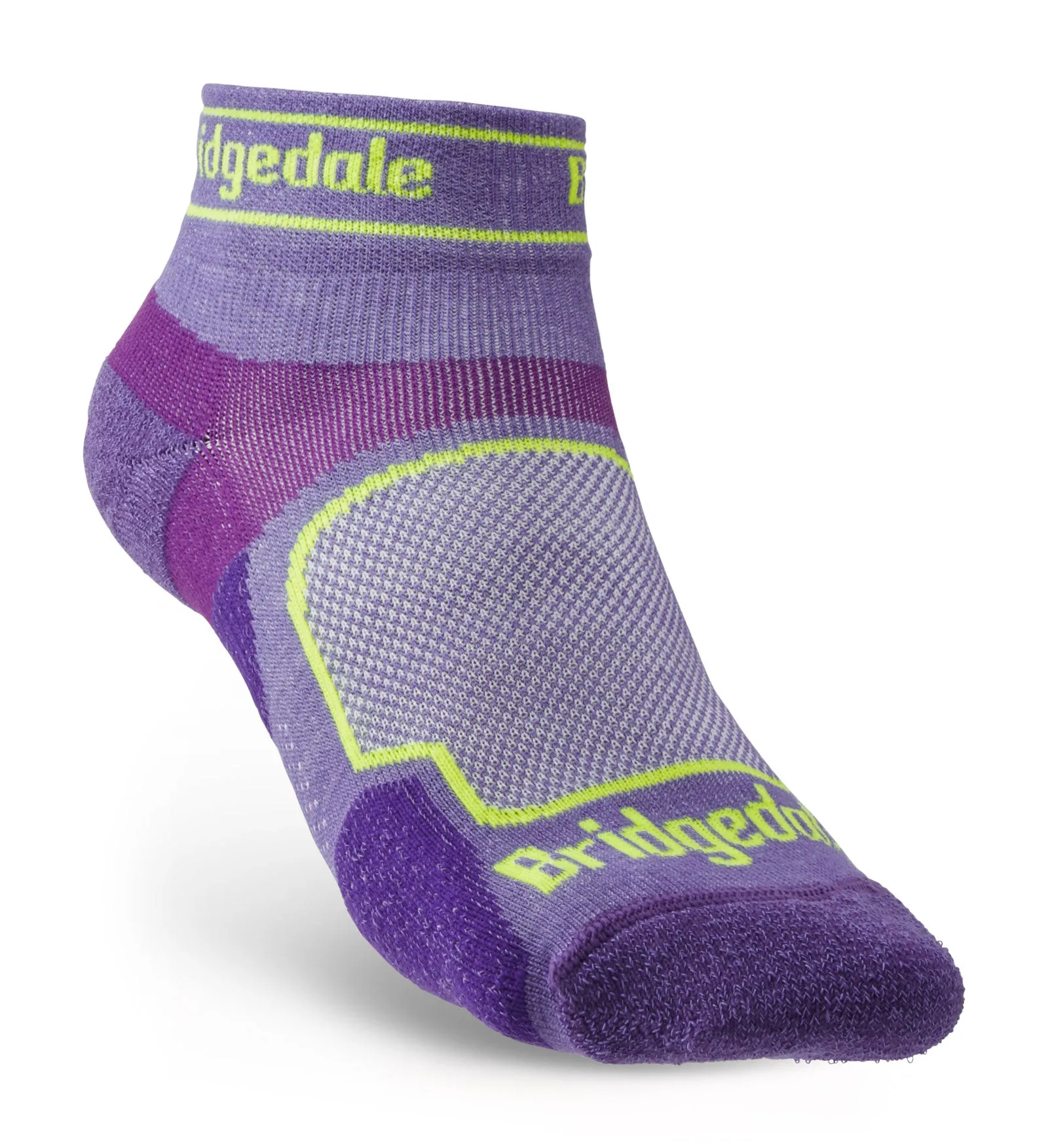 Bridgedale Women's Ultra-Lightweight T2 Coolmax Sports Low Mini Crew Run Socks {BR-710258}