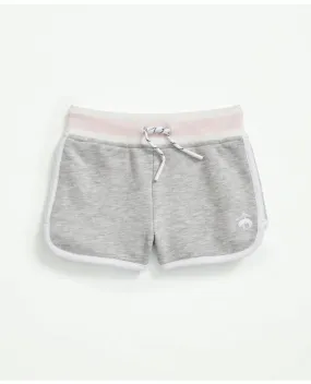 Brooks Brothers Girls Cotton Fleece Shorts Grey Heather