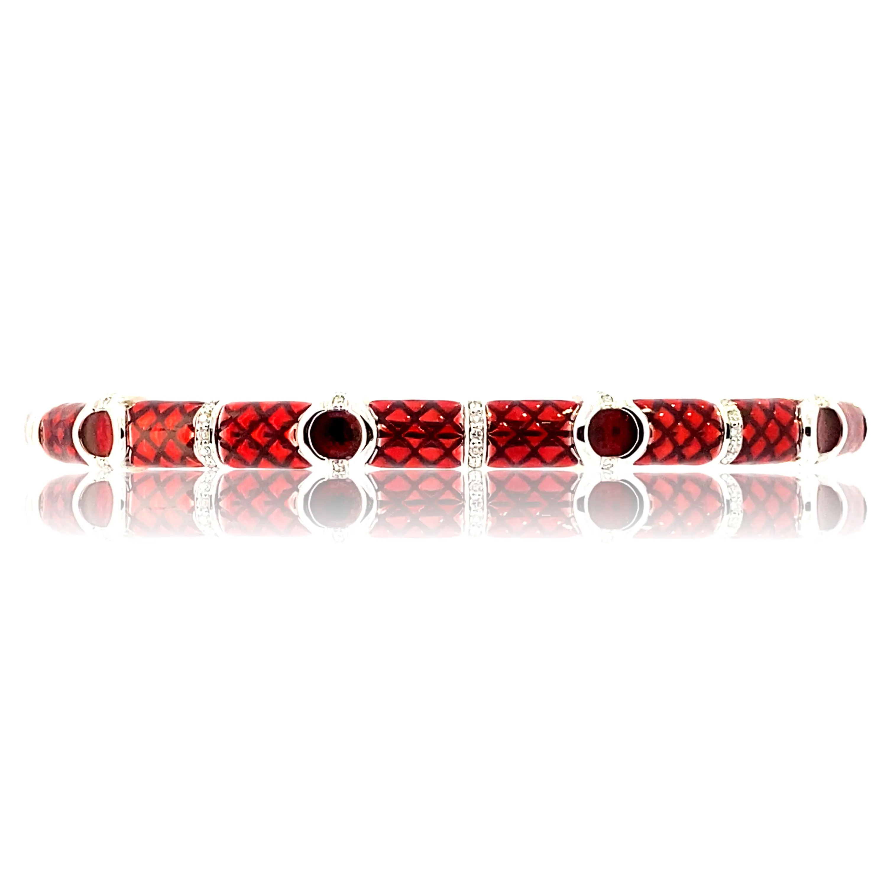 Candy Apple Red Bangle Bracelet