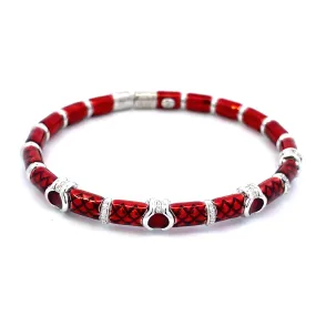 Candy Apple Red Bangle Bracelet