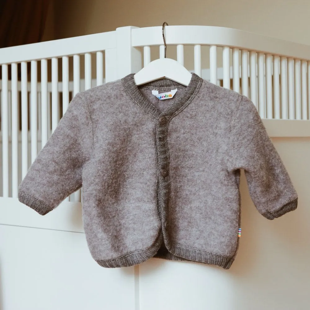 Cardigan - Wool Fleece - Sesame