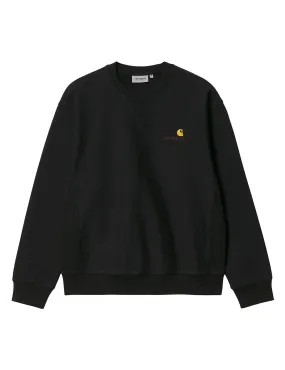 Carhartt WIP American Script Sweat Black - Sudadera para Hombre