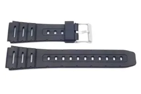 Casio Style Replacement 20mm Black Watch Band P3031