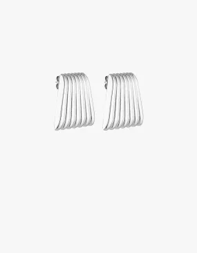 Caterpillar Earrings - Silver