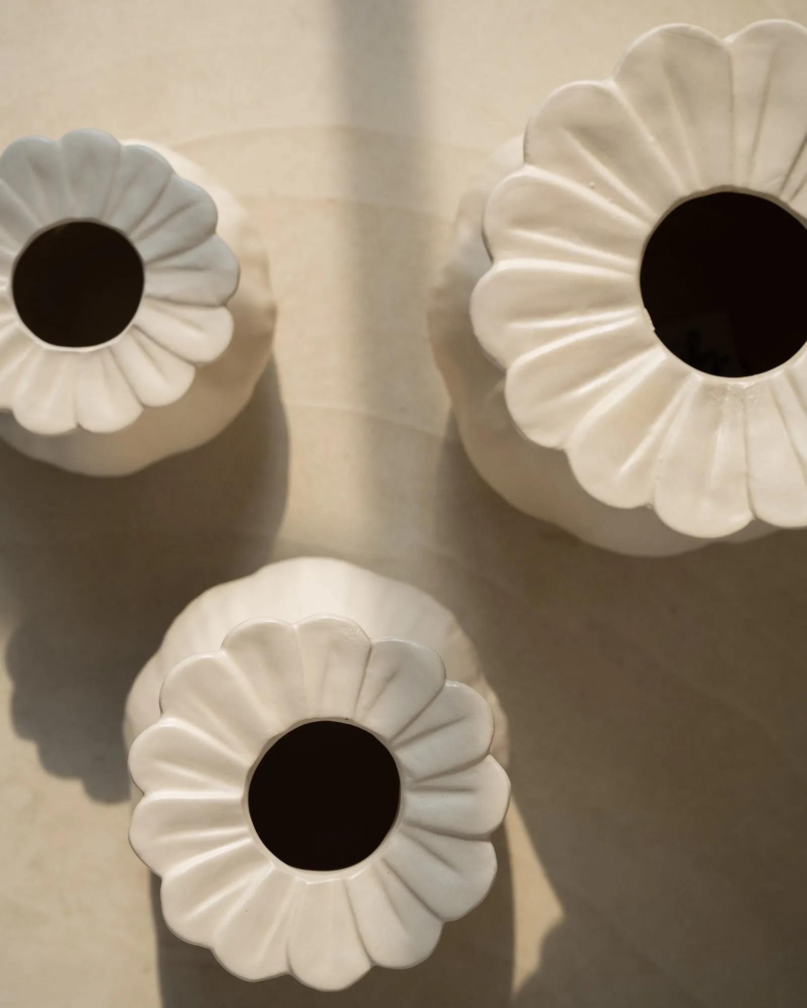 Deco Vase Rewa Poppy Cream