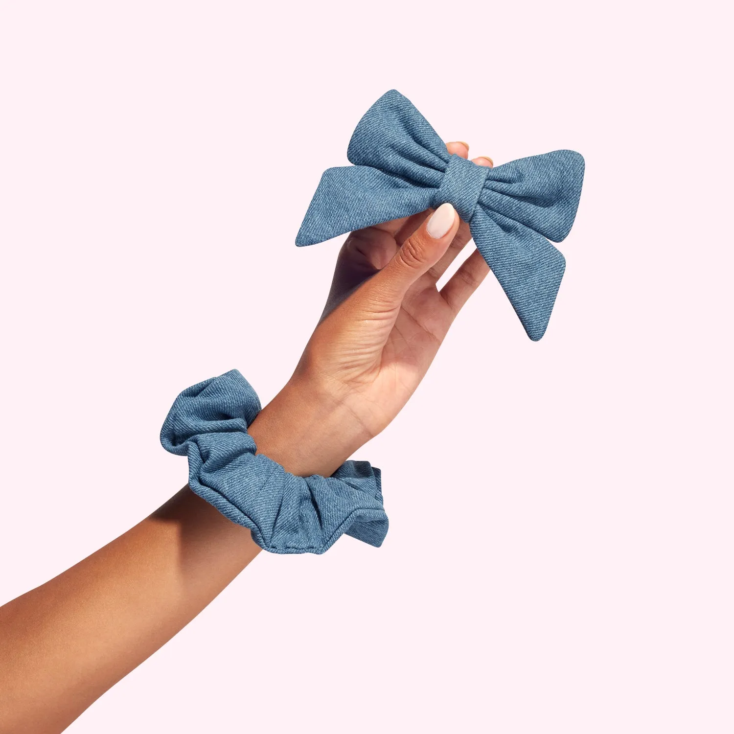 Denim Jumbo Scrunchie