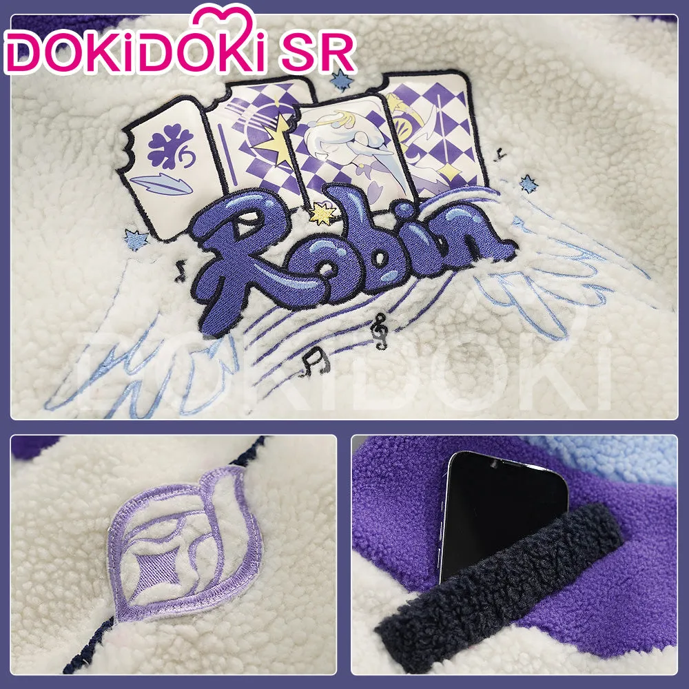 DokiDoki-SR Game Honkai: Star Rail Cosplay Costume Sparkle  / Robin Doujin The Dome of the Stars in Winter Plush Jacket Casual Wear