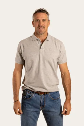 Essential Mens Polo - Grey Marle