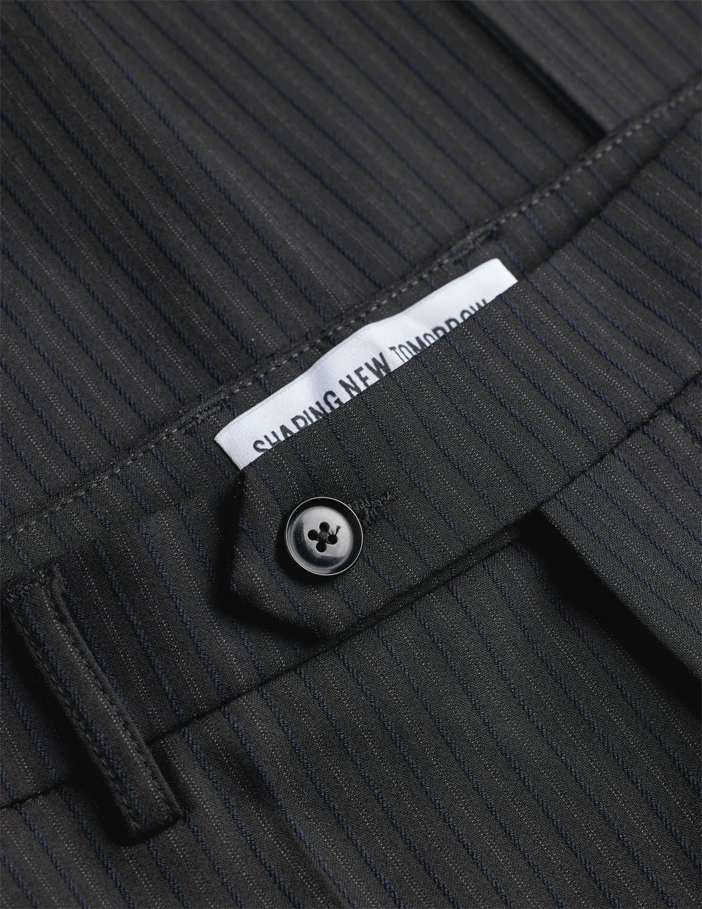 Essential Suit Pants Regular Asphalt Pinstripe