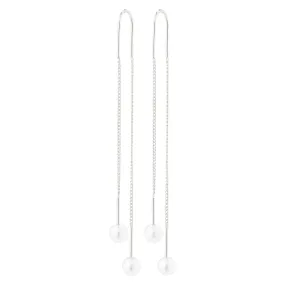 EUONIA pearl chain earrings silver-plated