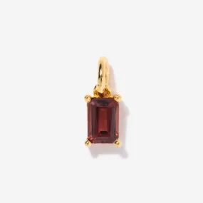 Garnet Necklace Charm