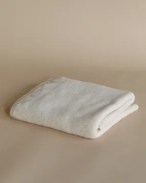 Handmade Merino Wool Felix Blanket - Cream