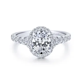 Hazel Oval Engagement Ring Setting