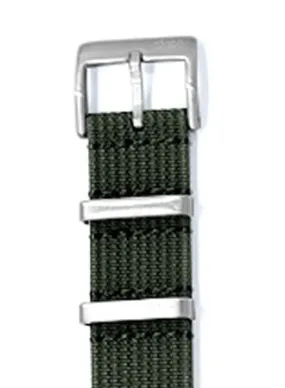 Hitori Green Woven Military Nylon  Strap