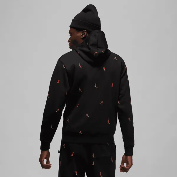 Jordan - Men - Essentials AOP MJ Pullover Hoodie - Black