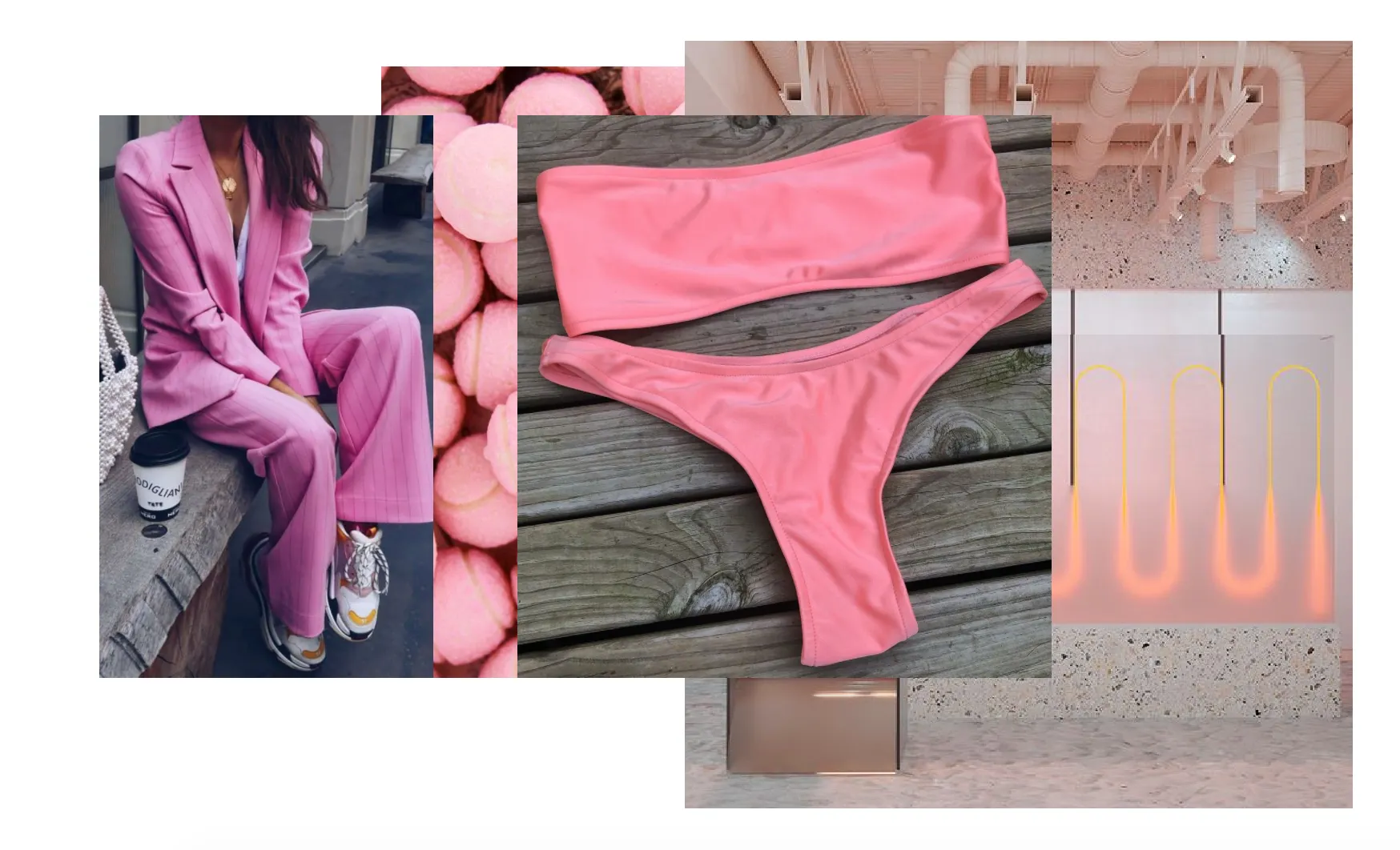 KHLO BIKINI // FLUORO PINK