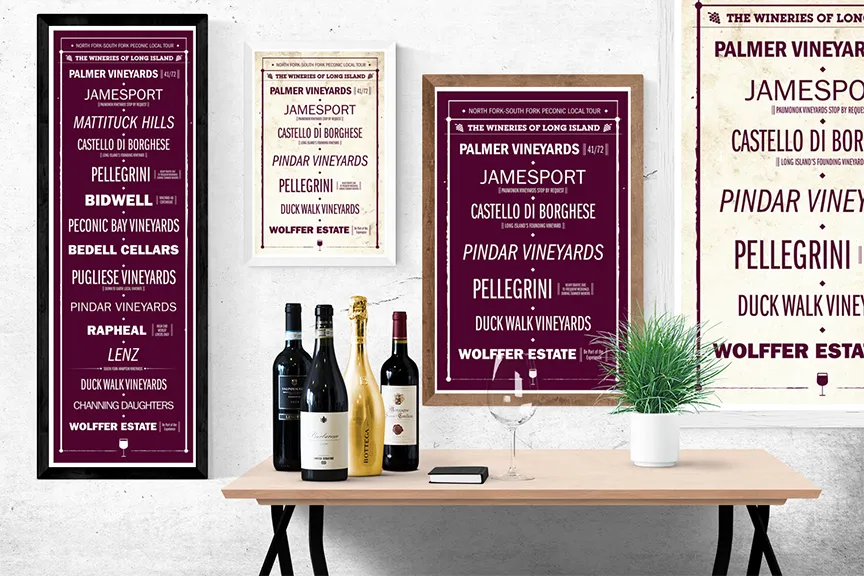 Long Island Winery Poster