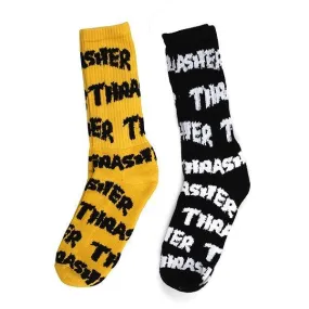 Medias Thrasher Th Negro Amarillo