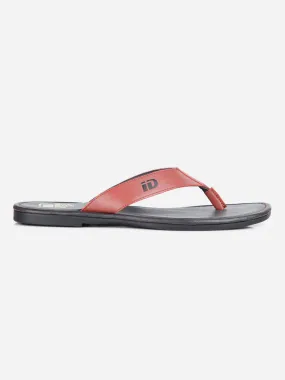 Men's Red Thong-Style Flat Casual Sandal (ID4135)