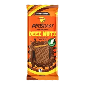 Mr. Beast Feastables Milk Chocolate Bar Deez Nutz