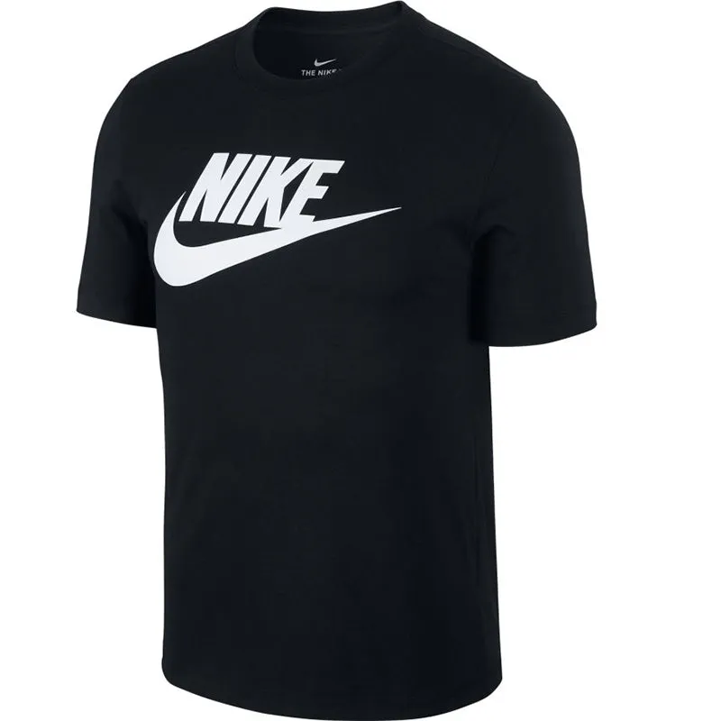 Nike T-Shirt Black/White Mens Sportswear