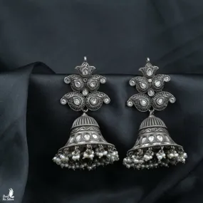 Oxidized Jhumka - 1385