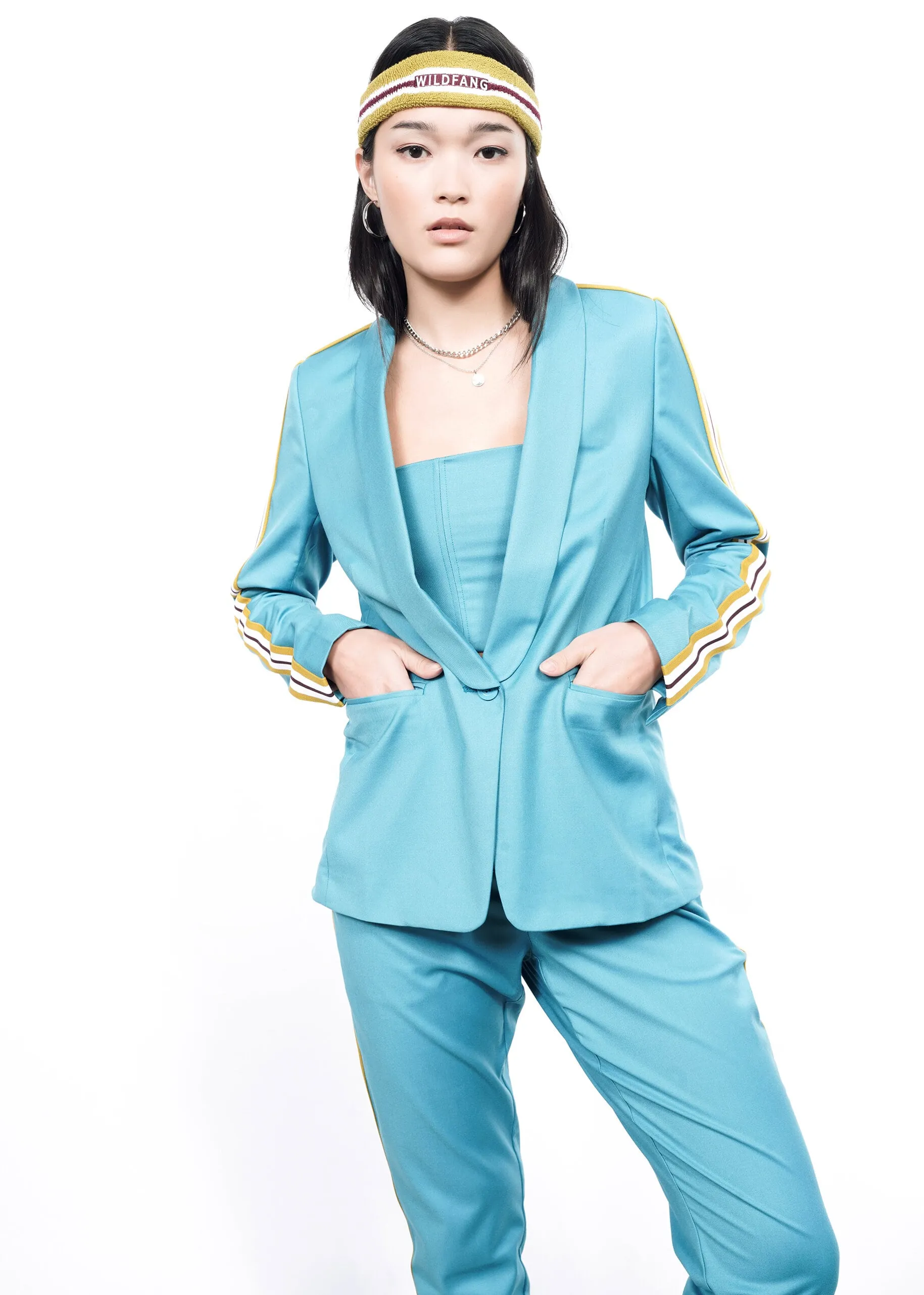 The Empower Taped Colorblock Tux Blazer