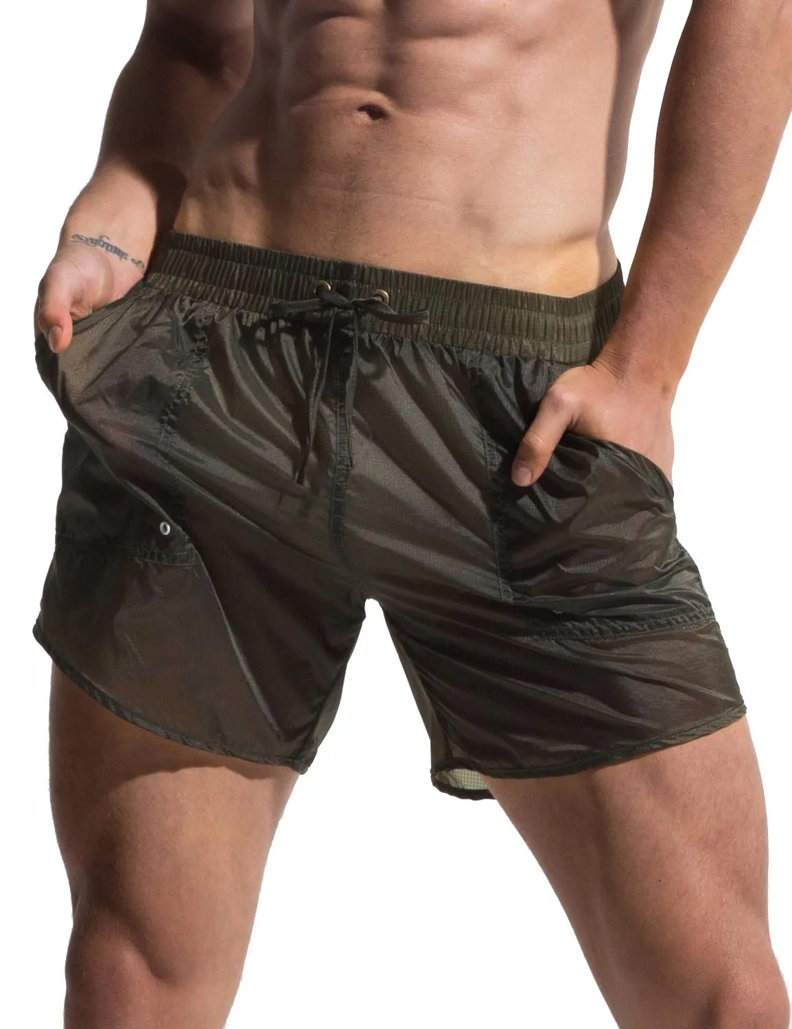 Translucent Quick-Dry Sport Swim Beach Surf Shorts S727