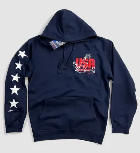 USA Stars and Stripes Hooded Sweatshirt